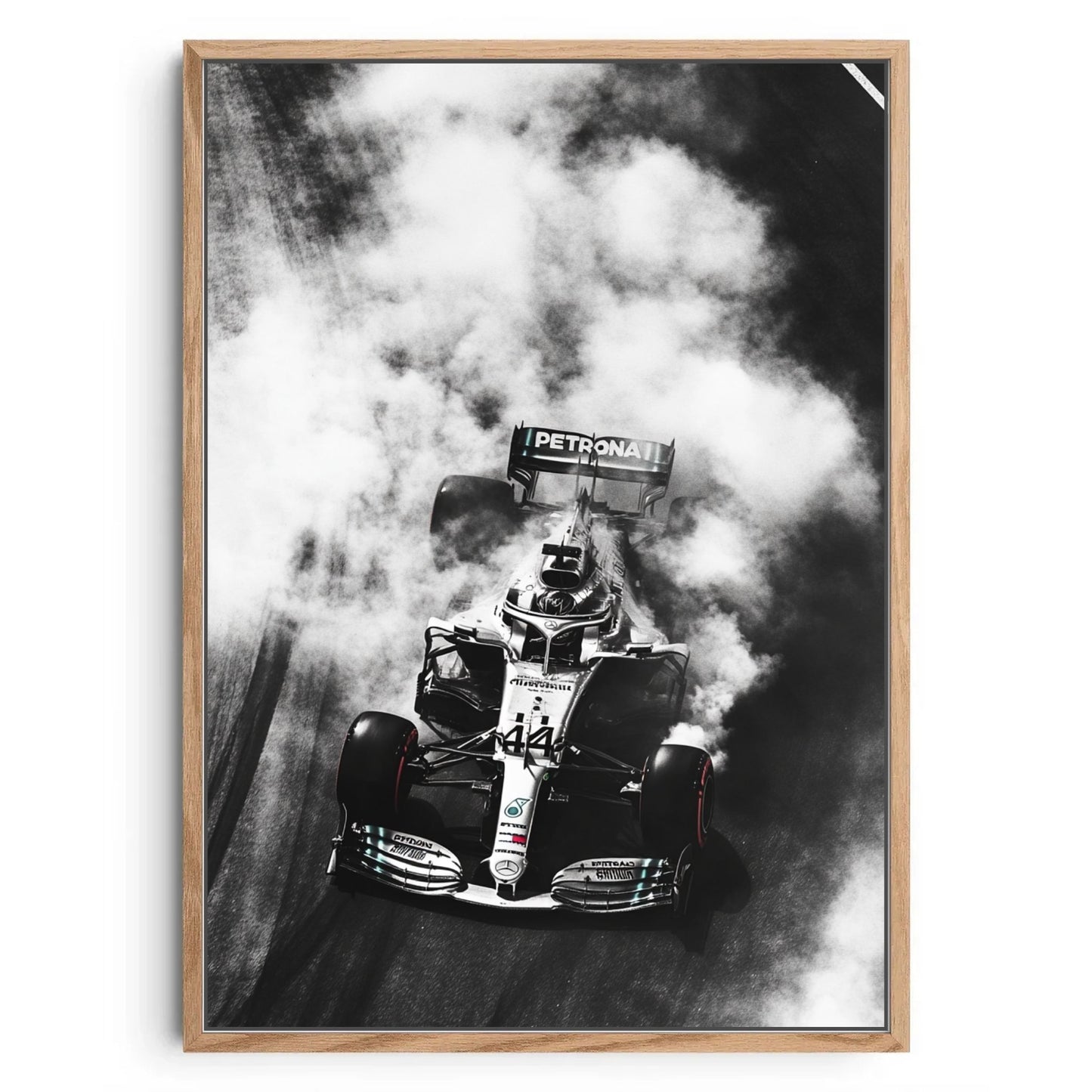 Raw Speed β Black & White Mercedes F1 Racing Print