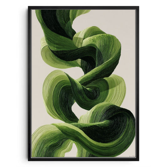 Green Abstract Swirl