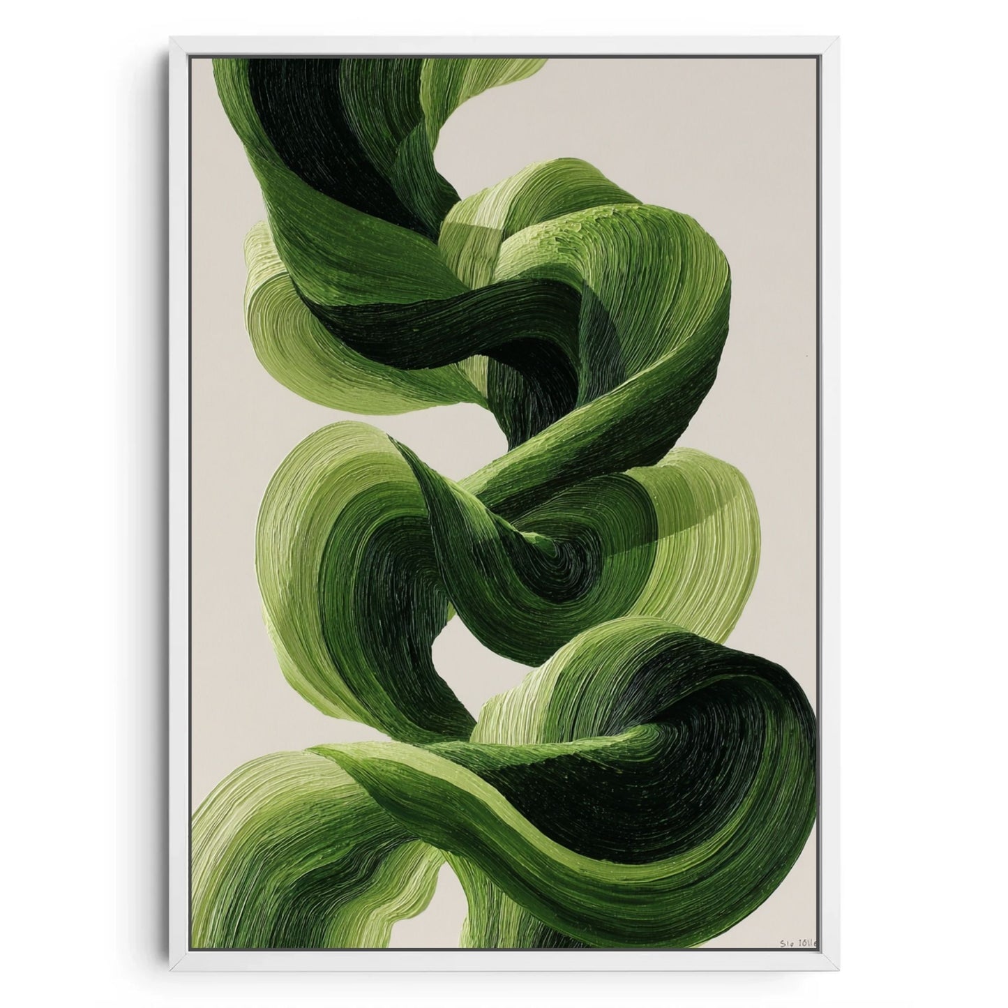 Green Abstract Swirl