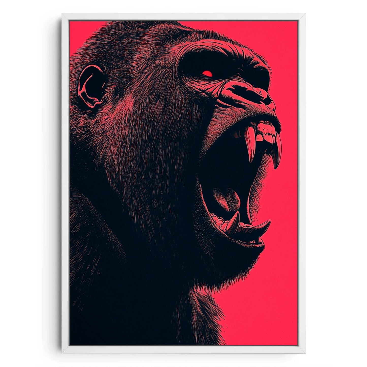 Fierce Gorilla Wall Art – Power & Intensity in Every Detail