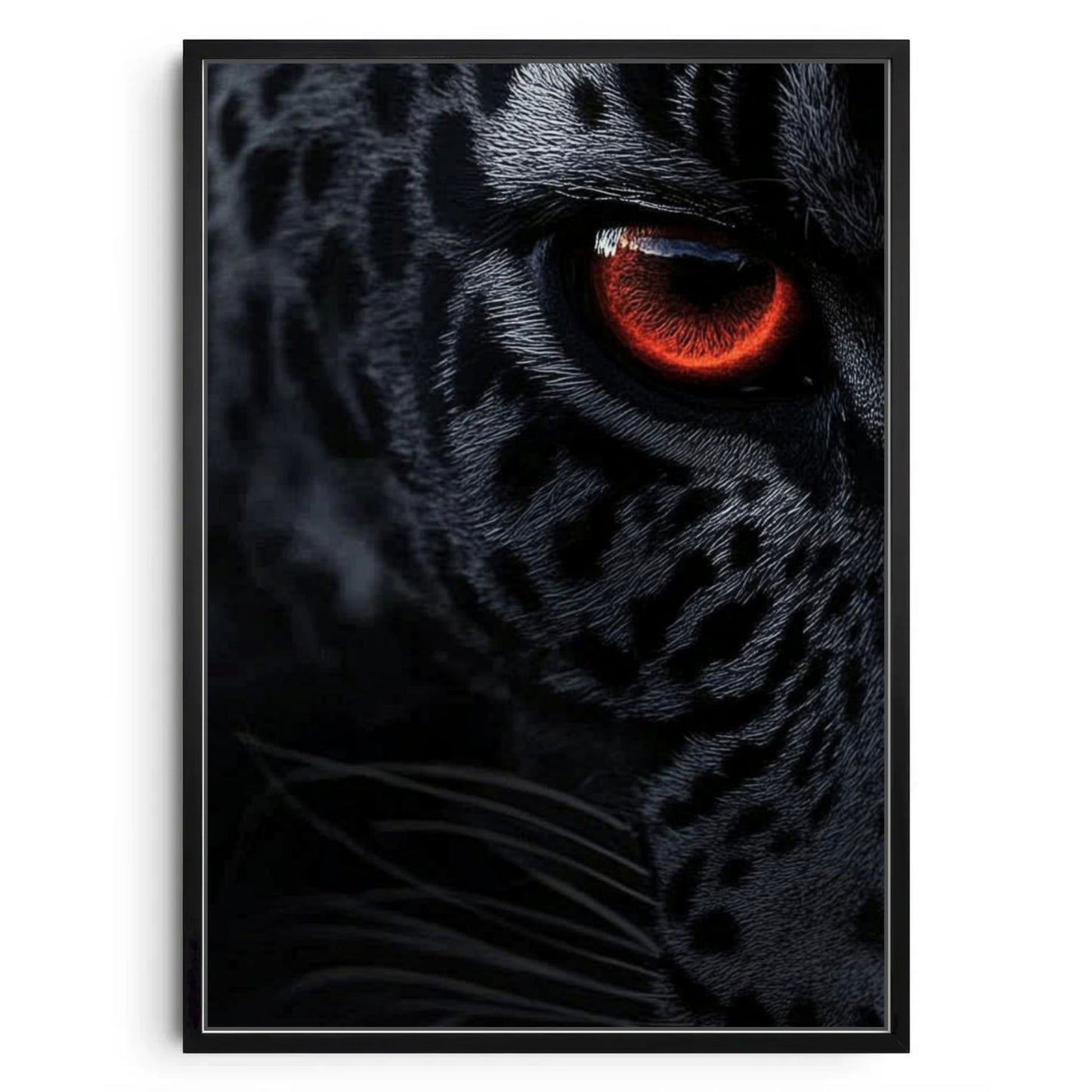 Predator’s Gaze: Striking Black Panther Eye