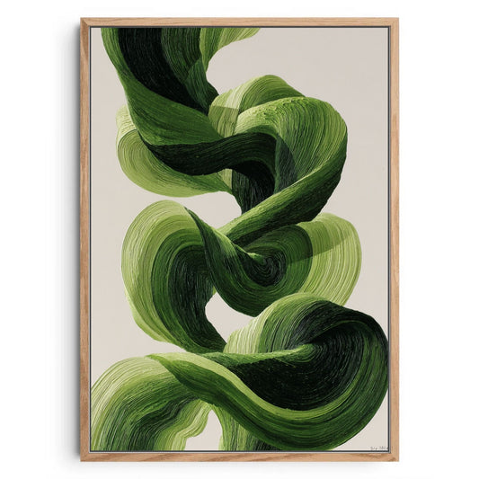 Green Abstract Swirl