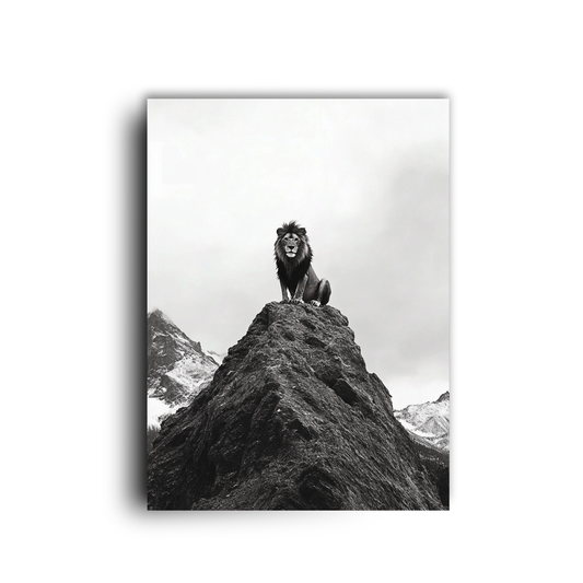 King of the Heights Regal Lion on the Summit