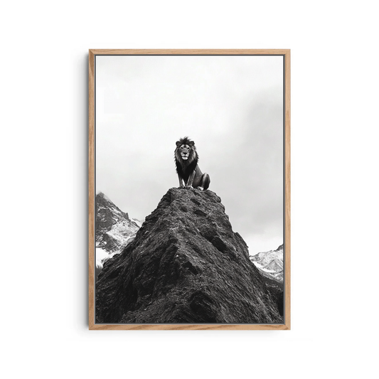 King of the Heights Regal Lion on the Summit