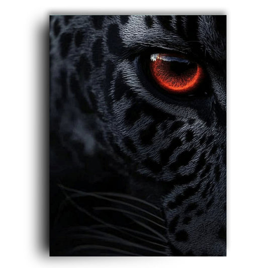 Predator’s Gaze: Striking Black Panther Eye
